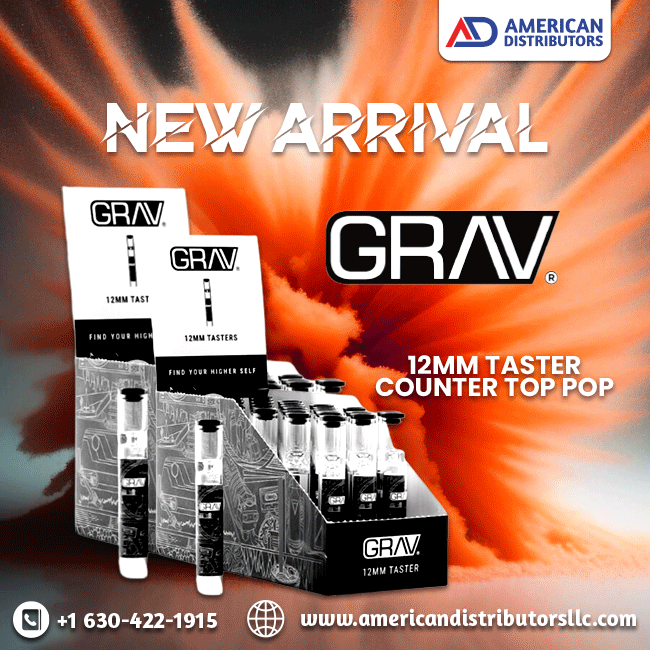 GRAV 12MM TASTER COUNTER TOP POP 30CT BOX Grav 12mm taster counter top pop 30ct box